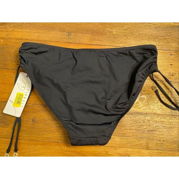 Anne Cole Medium Signature NWT black bikini bottoms swim drawstring - Picture 5 of 6
